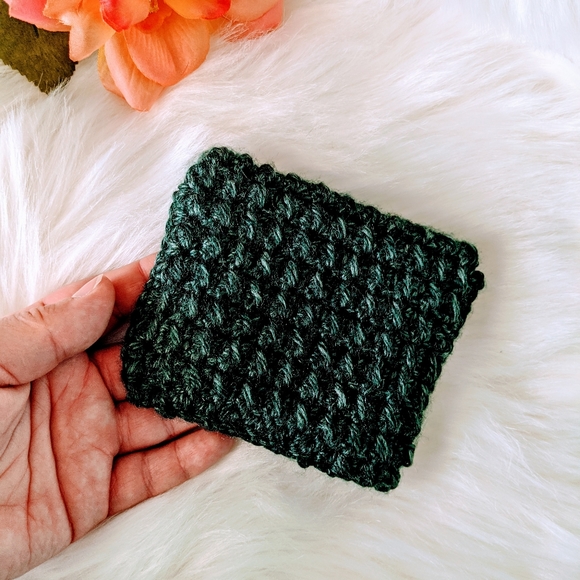 Coin Purse - Sea Green With Orange Button - Picture 2 of 4